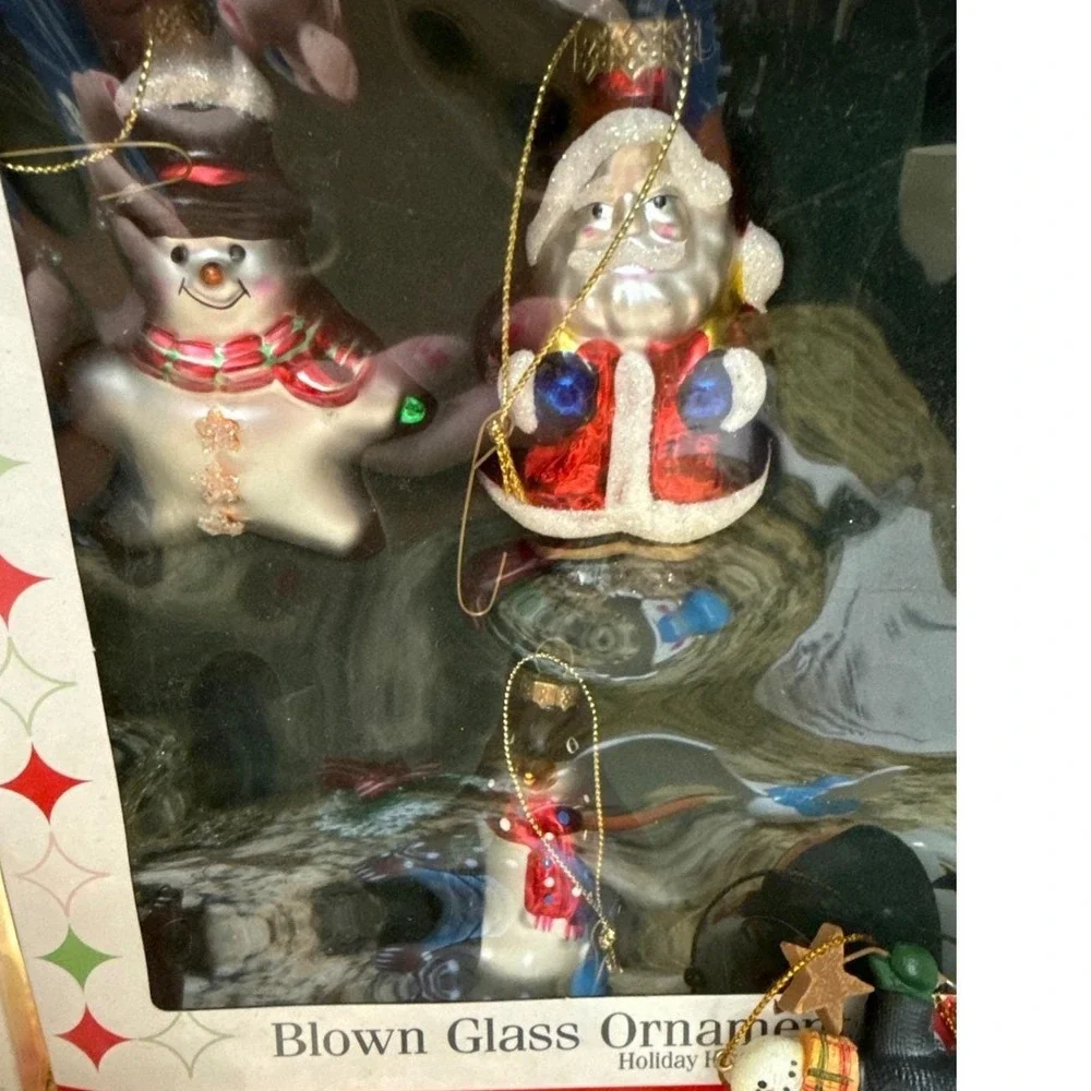 Merry Brite Holiday Time Christmas Ornaments Lot, Boxed & Unboxed, Snowman‎